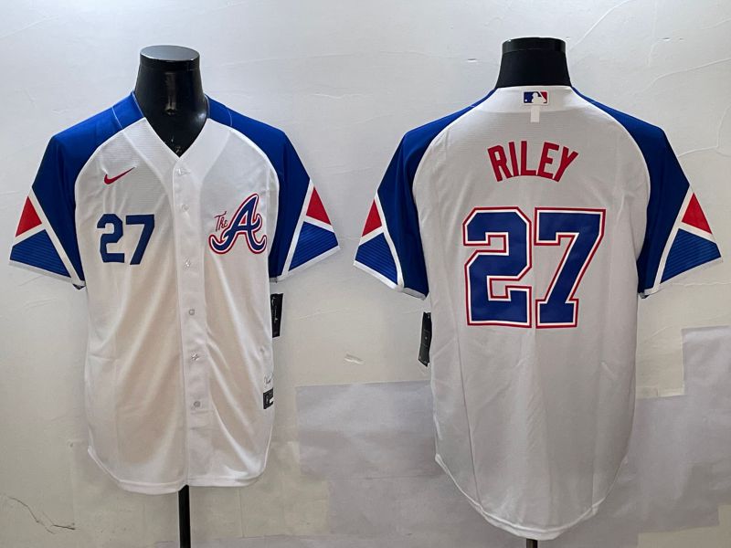 Men Atlanta Braves #27 Riley White City Edition 2025 Nike MLB Jersey style 6->atlanta braves->MLB Jersey
